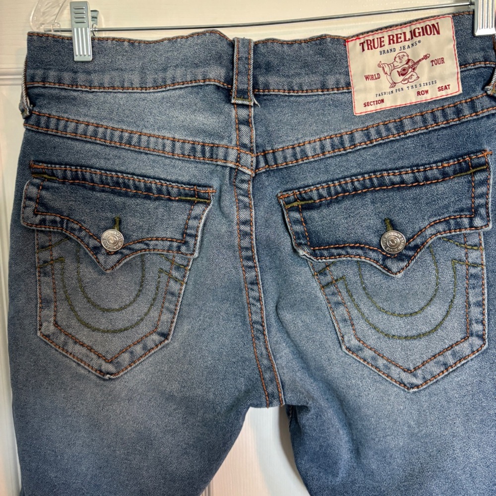 True Religion Men's Rocco Casual Relaxed Skinny Medium Wash Denim Shorts 30 - Picture 6 of 15